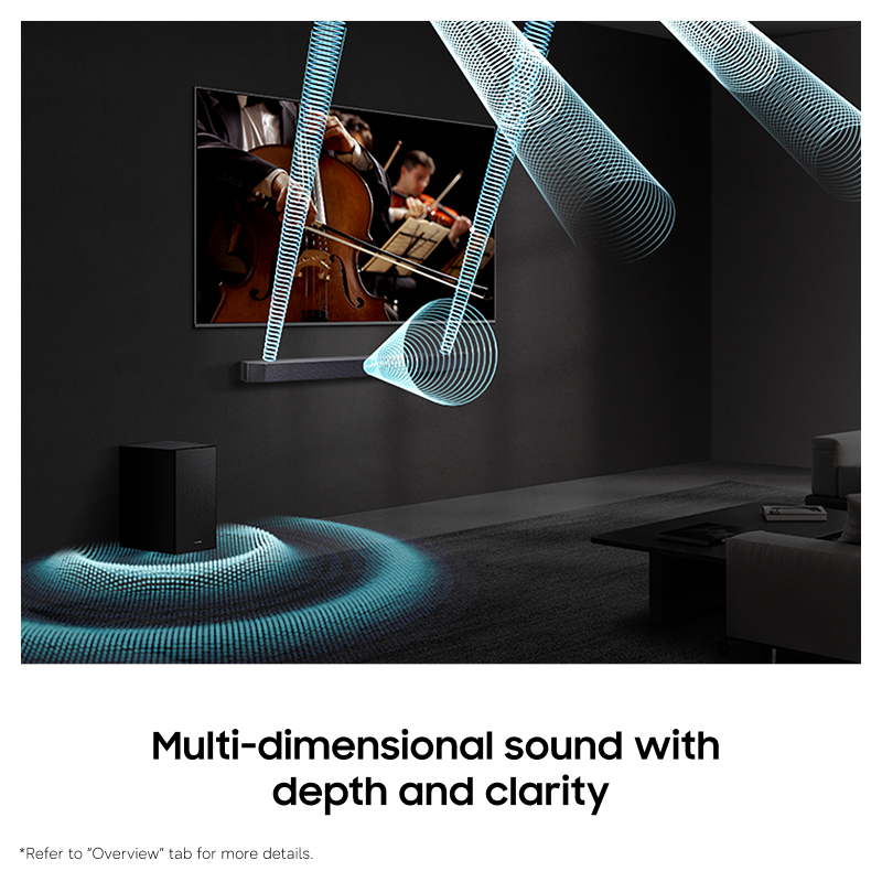 Samsung Q-series Soundbar HW-Q600H 3.1.2 ch Subwoofer (2026) HW-Q600H/XY