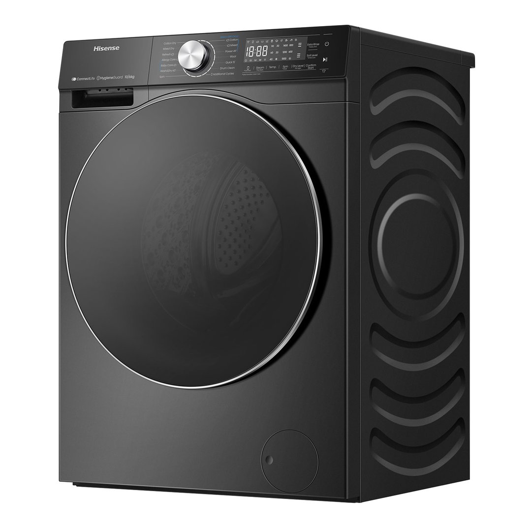 Hisense 10KG/6KG Series 7 Washer Dryer Combo Black HCF7S1014BX