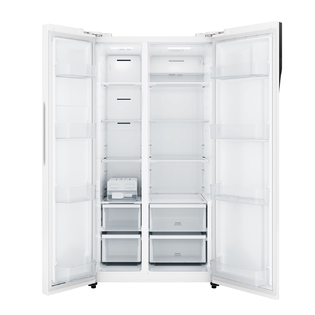 Westinghouse 624L Side by Side Fridge, White WSE6200WB