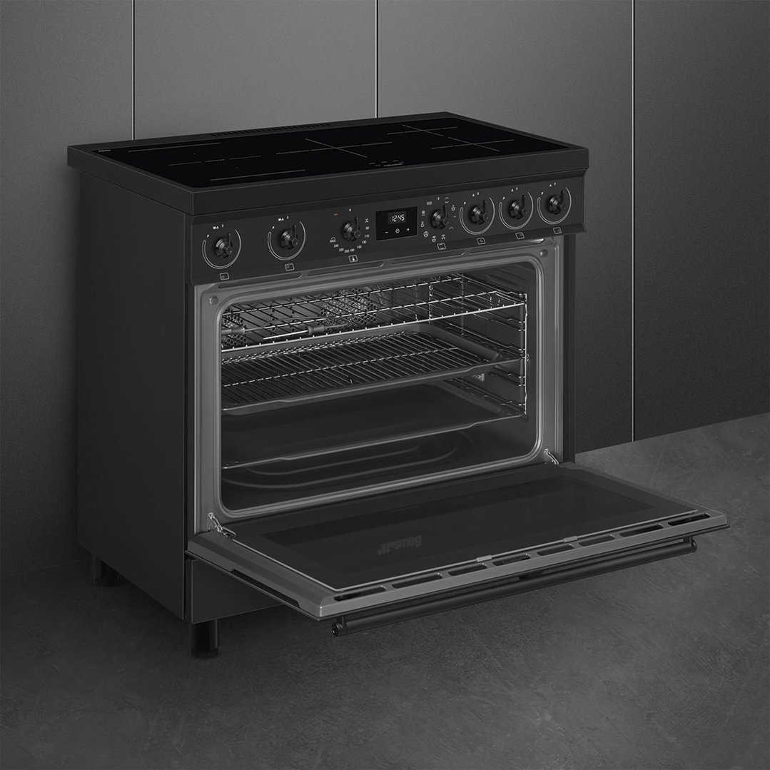 Smeg 90cm Classic Freestanding Cooker - Matte Black C9IMN2