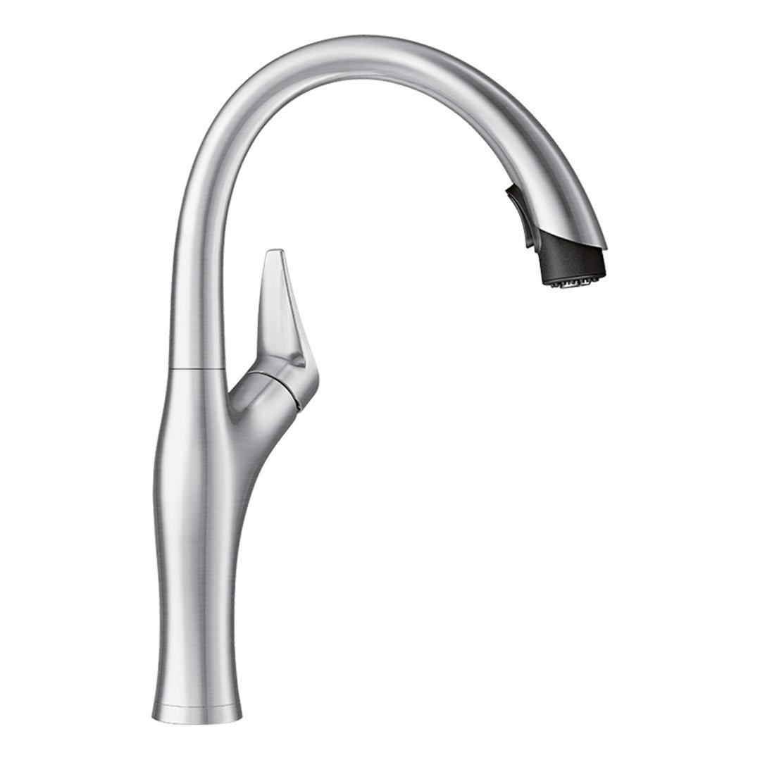 Blanco High Arch Pull Down Tap Anthracite ARTONASA