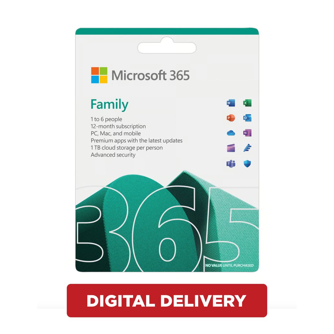 Microsoft 365 Family - 1 Year Subscription 9337694074361. - Buy Online ...