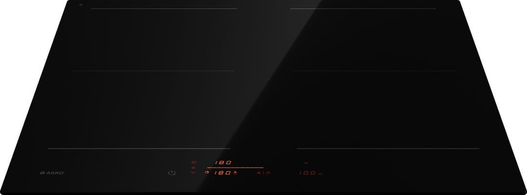 ASKO 60cm 4 Zone Series 5 Induction Cooktop - Black Glass Ceramic HI5643FBG1