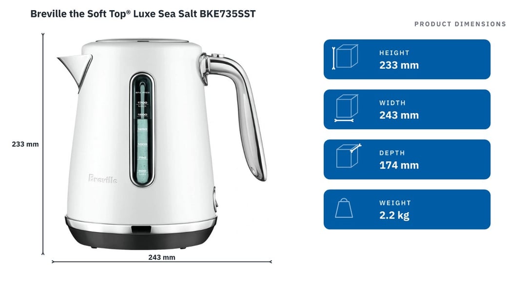 Breville the Soft Top® Luxe Sea Salt BKE735SST