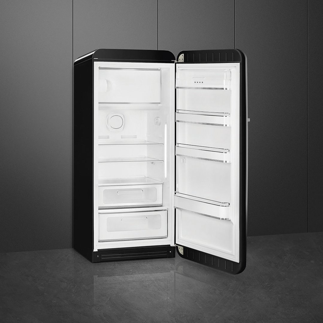 Smeg FAB 28 50’S Style Retro Refrigerator, Right Hand - Black FAB28RBL5AU