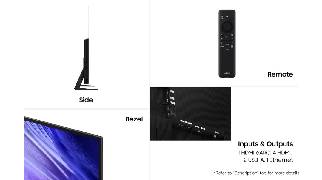 Samsung 65" OLED S85H 4K Smart AI TV 2026 QA65S85HAEXXY