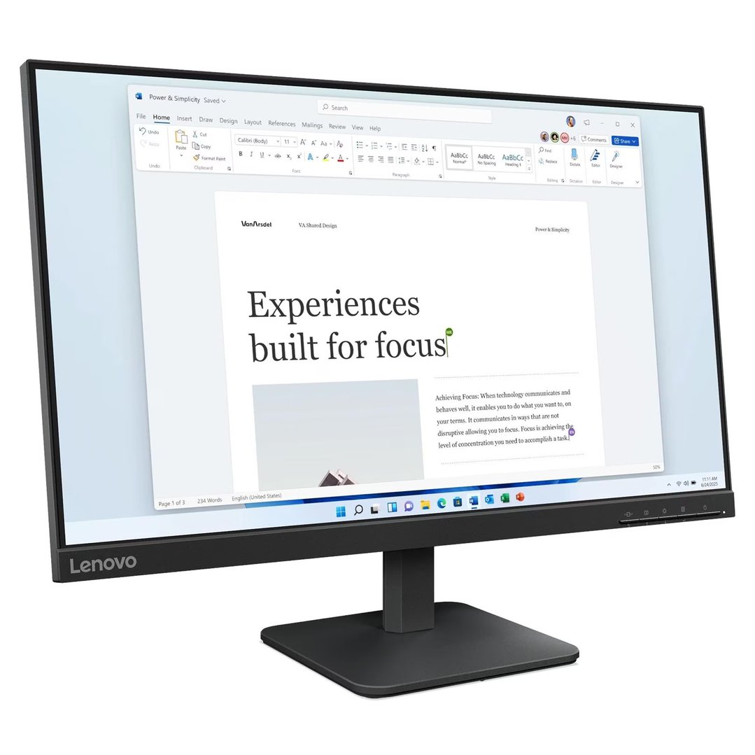 Lenovo L24-4e 23.8" FHD 100Hz Monitor 68C2KAC1AU
