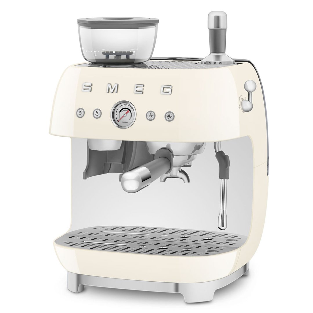 Smeg Espresso Coffee Machine - Cream EGF03CRAU