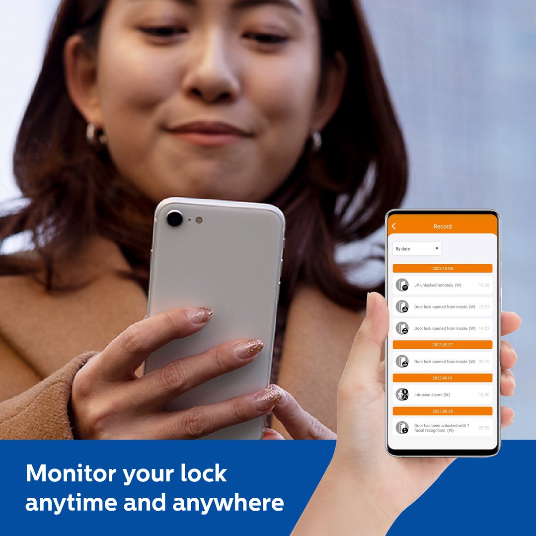 DDL Black Smart 3D Facial Recognition Smart Door Lock DDL-P6006S