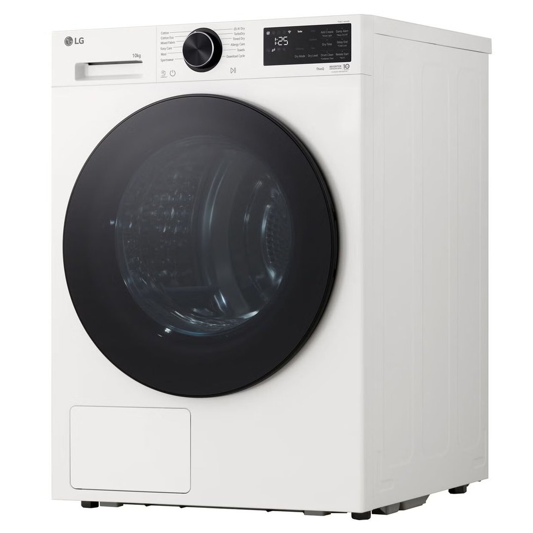 LG 10kg Series 3 AI Heat Pump Dryer - White DXH3-10W