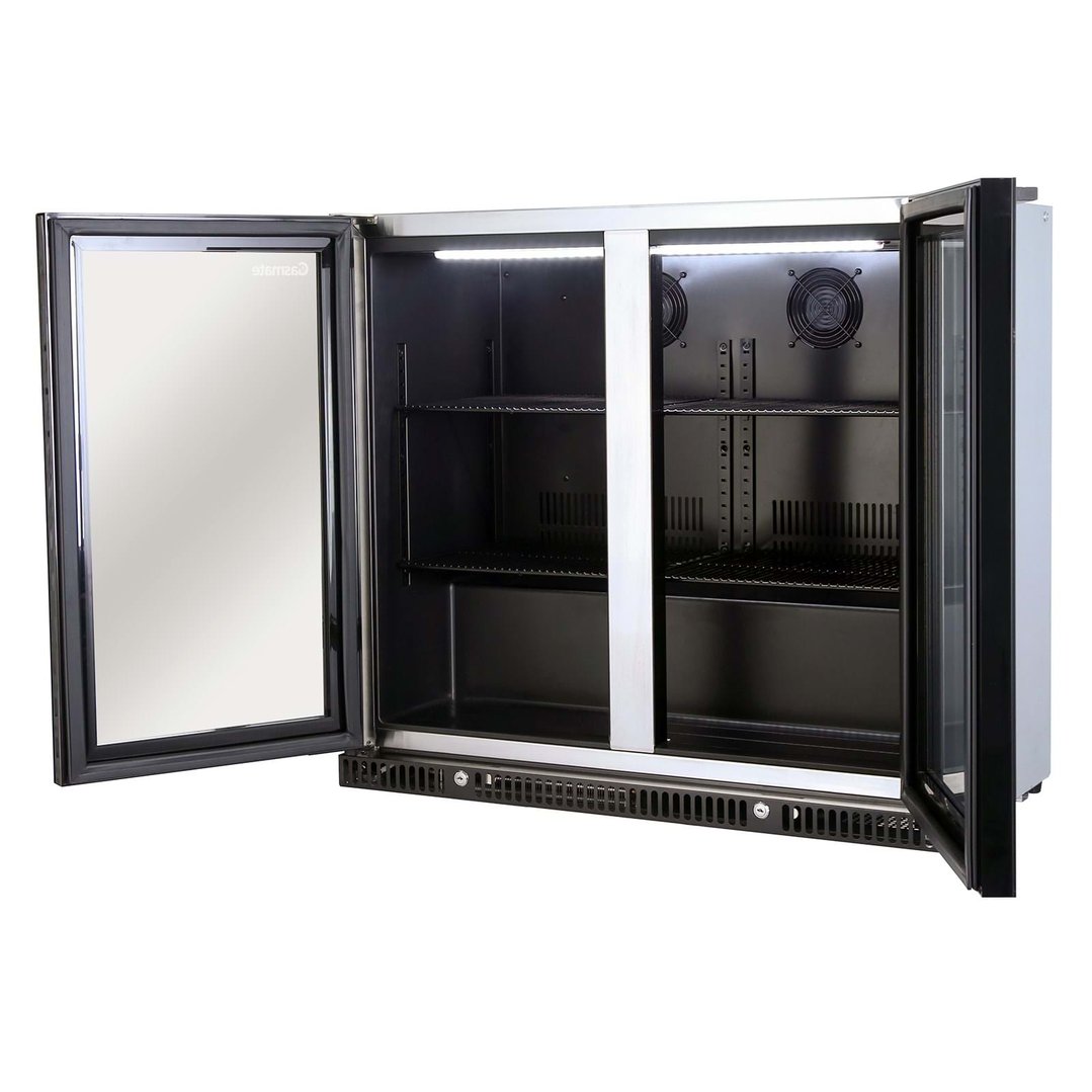 Gasmate 2 Door Premium Bar Fridge 187L - Black Interior BFR2088-101