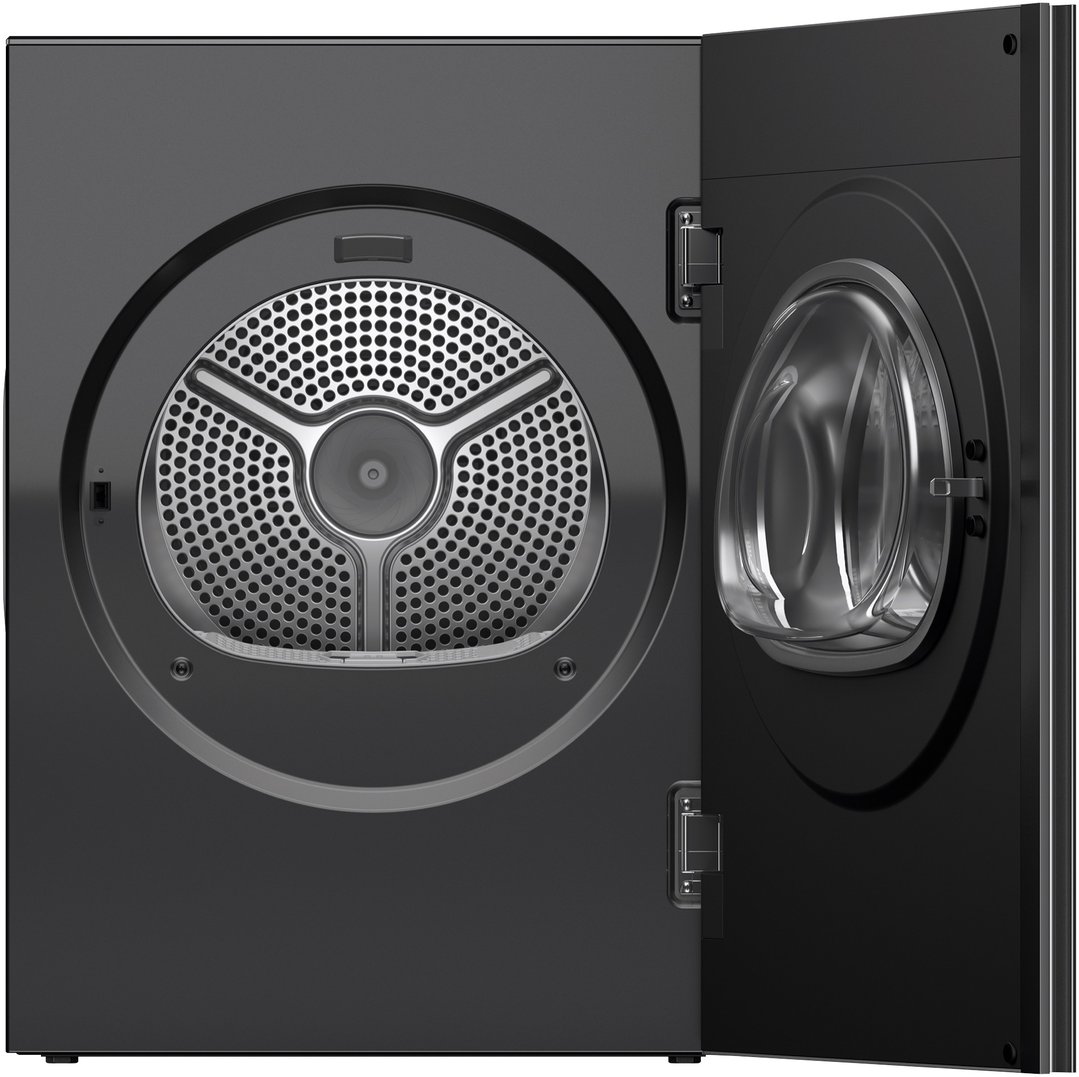 Fisher & Paykel 10kg Series 7, Minimal Heat Pump Dryer, Woolmark Black, Grey Glass DH1060MZB5
