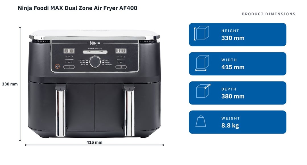 Ninja Foodi MAX Dual Zone Air Fryer AF400