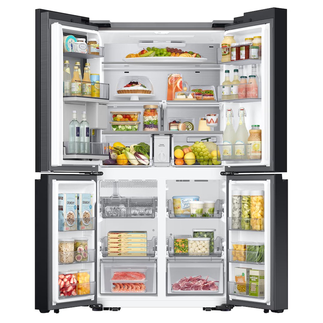 Samsung 646L Bespoke 4-Door French Door Refrigerator Beverage Centre - Black SRFX9400BG