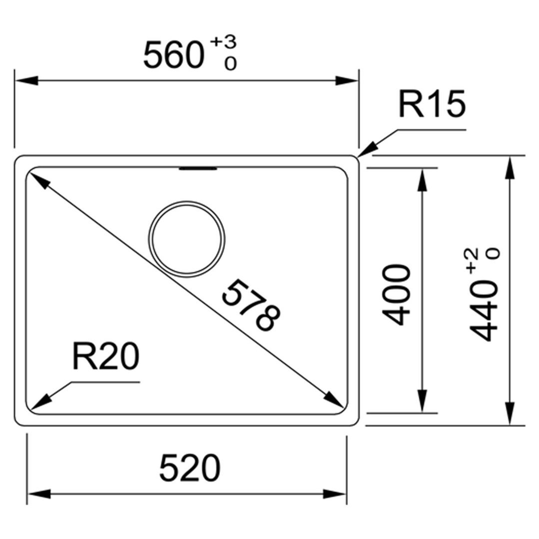 Franke Maris Single Bowl Sink 520mm Polar White MRG61052FPCPW. Buy