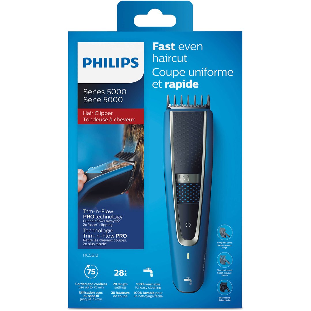 Philips Washable Hair Clipper. HC5612/15