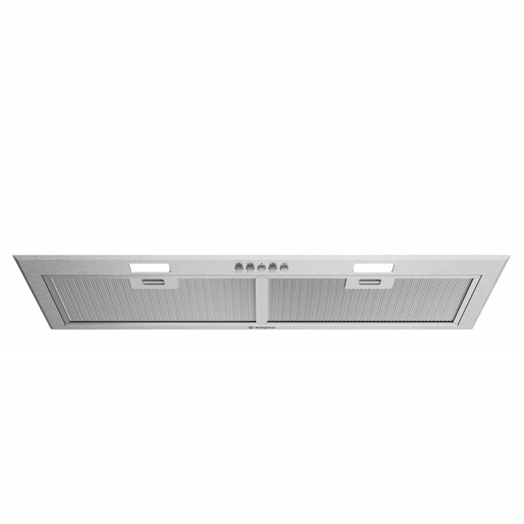 Westinghouse 86cm integrated rangehood with 680m3/hr extraction rate, 3 fan speed, LED lighting WRI815SC