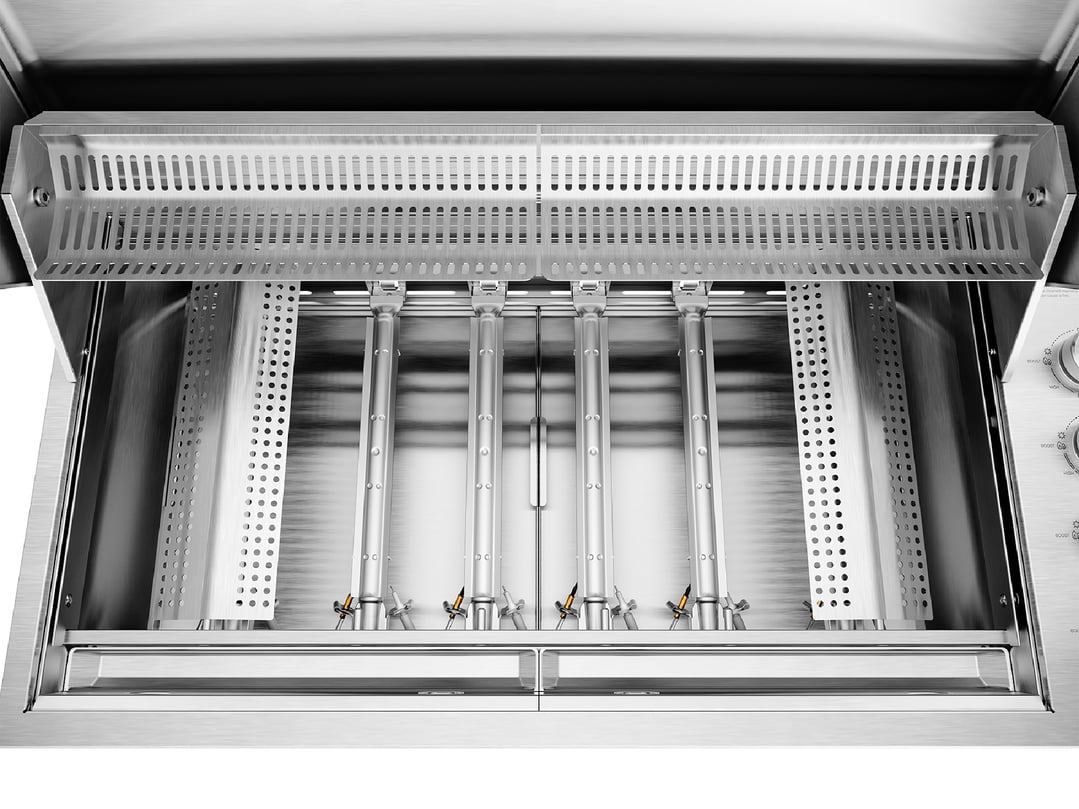 Beefeater 6-Burner Built In Gas BBQ with Hood, 316 Marine Grade Stainless Steel - ProLine Series BSH158SB