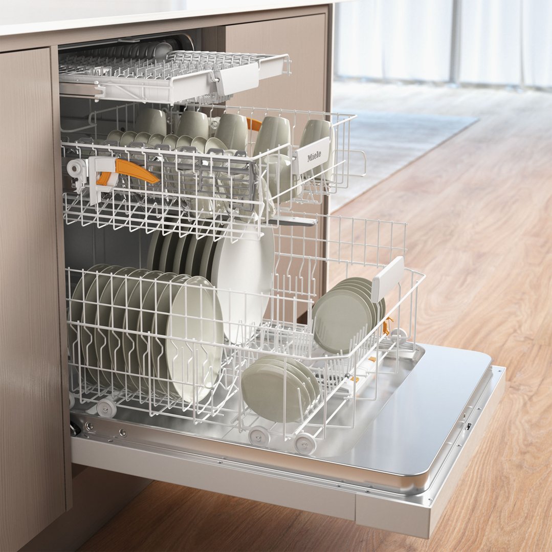 Miele 60cm Built-Under Dishwasher with QuickPowerWash Brilliant White G5000SCUBRWS
