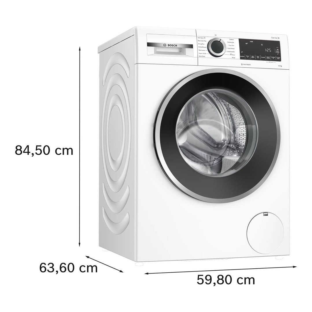 Bosch 10kg Series 6 Front Loader Washing Machine White WGG254Z1AU