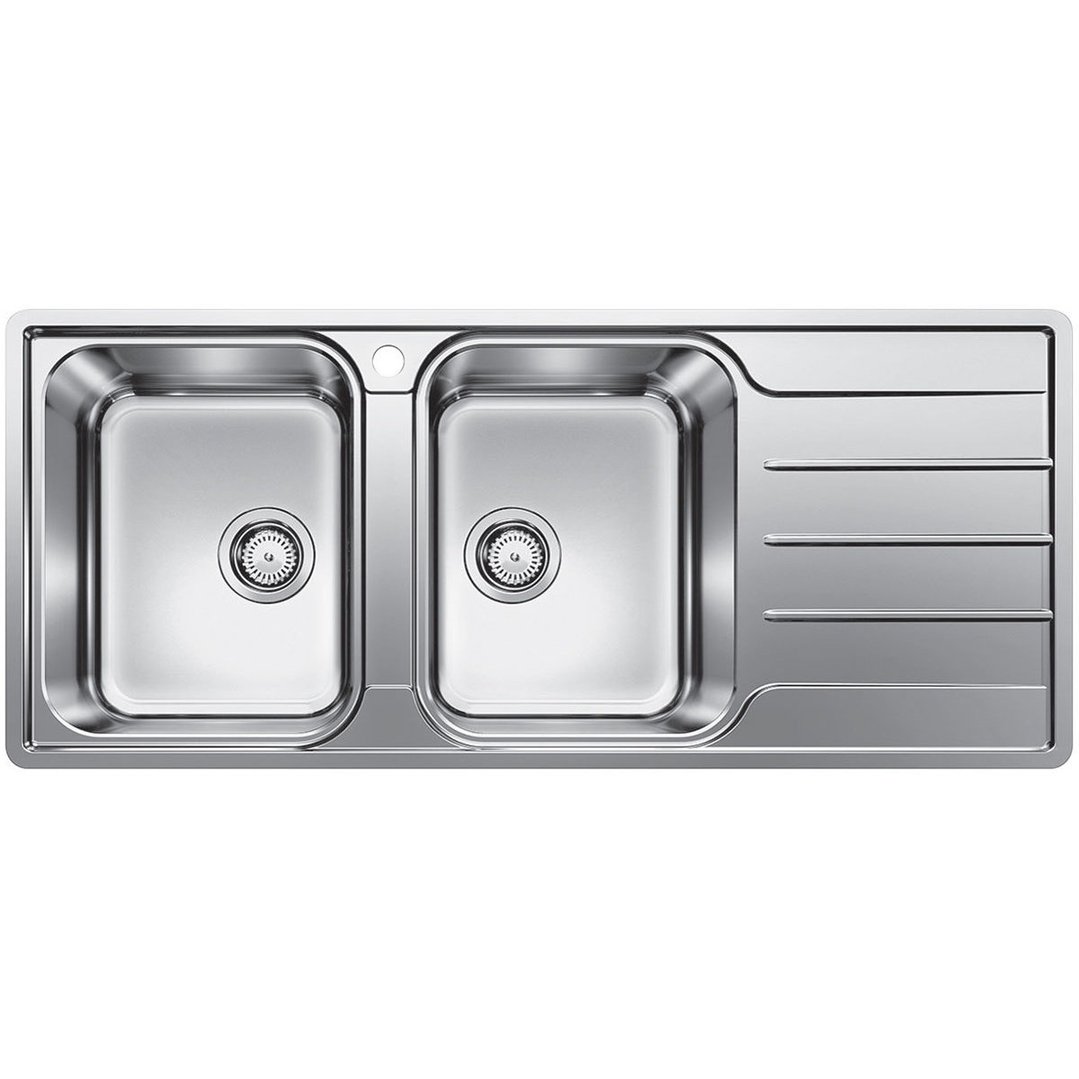 Blanco Double Bowl Sink with Drainer. LEMIS8SLIFK5