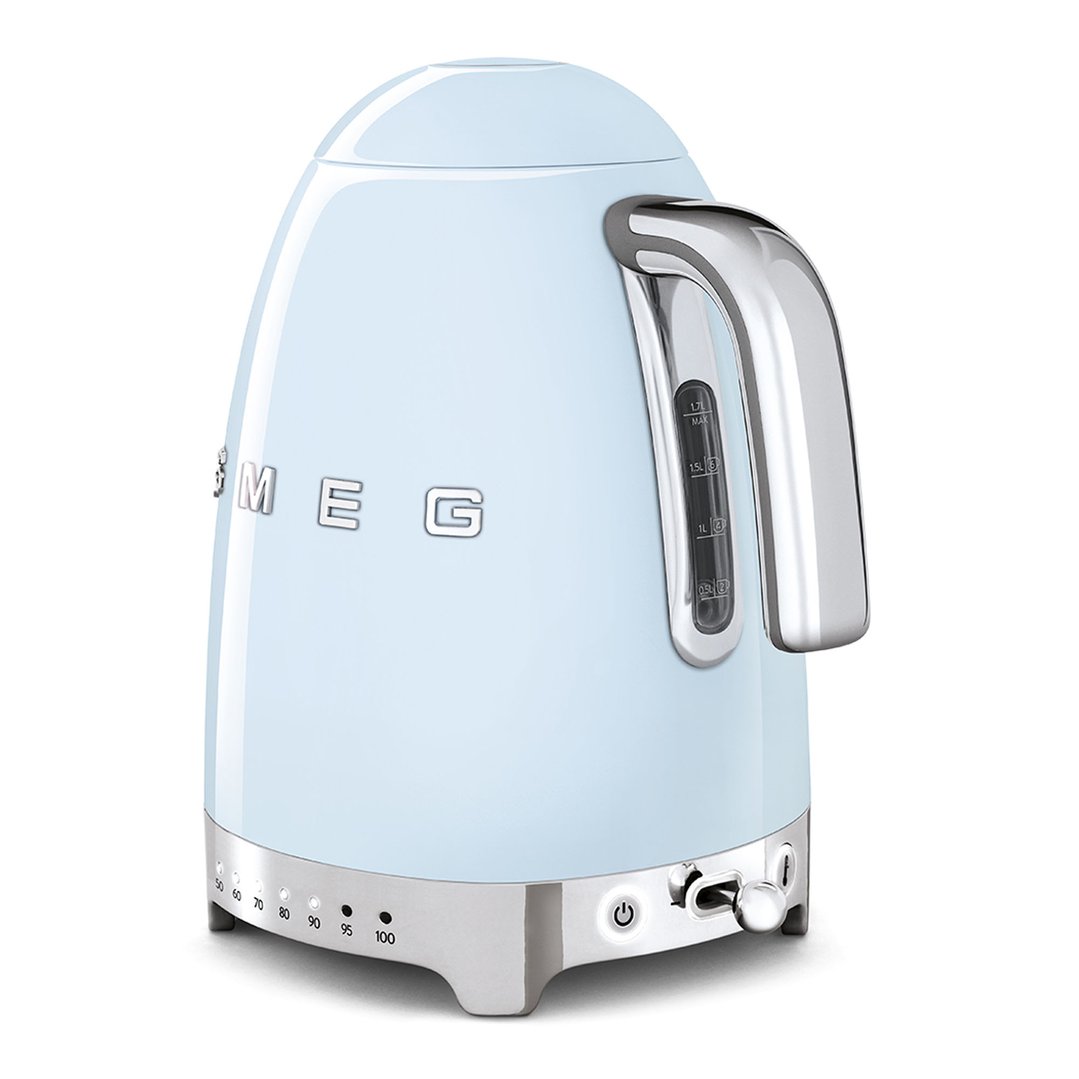 Smeg Retro Style Aesthetic Electric Kettle Pastel Blue KLF04PBAU