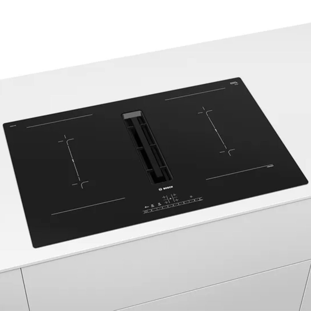 Bosch Serie 6 2in1 cooktop with integrated ventilation 80 cm