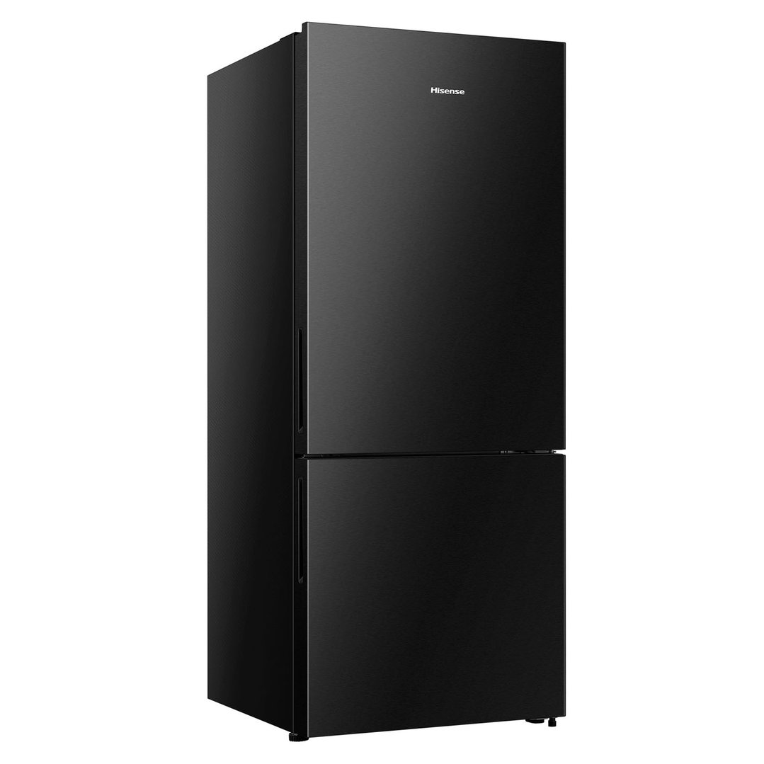 Hisense 417L Bottom Mount Refrigerator, Black Stainless Steel HRBM418B