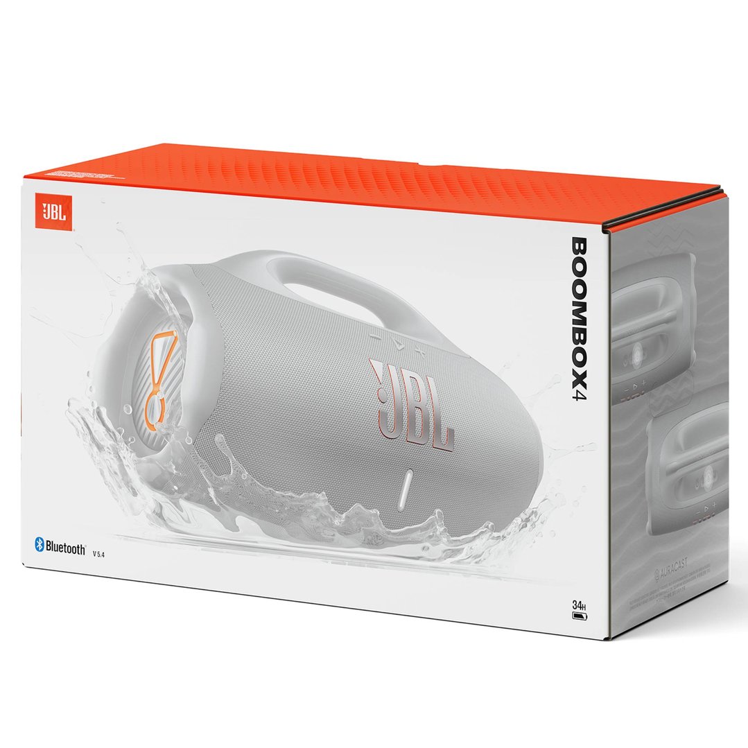 JBL Boombox 4 Portable Speaker - White JBLBOOMBOX4WHTAS