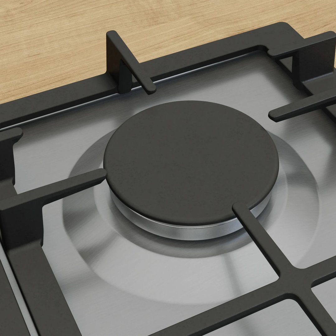 Bosch Series 6 Gas cooktop 75 cm Stainless steel PCS7A5I90A