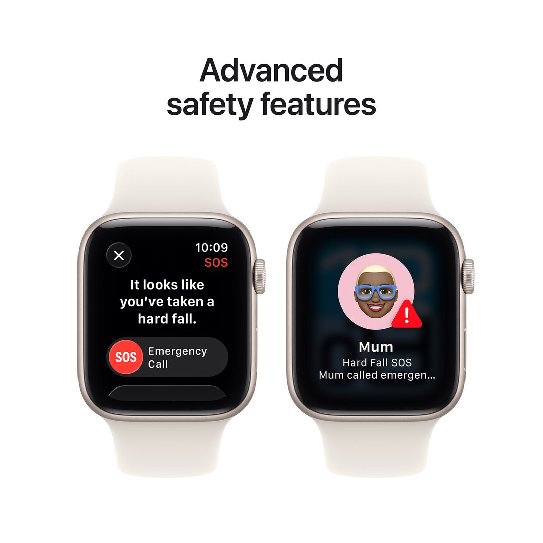 Apple Watch SE 3 44mm Starlight Aluminium Case GPS + Cellular Sport Band (M/L) MEPF4X/A