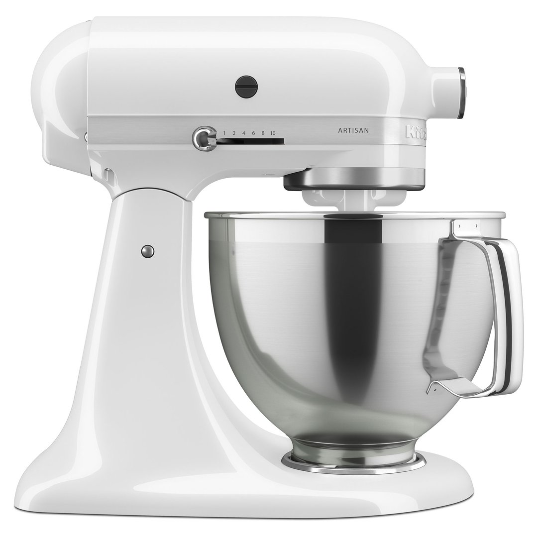 Kitchenaid KSM195 4.8L Artisan Stand Mixer White 5KSM195PSAWH