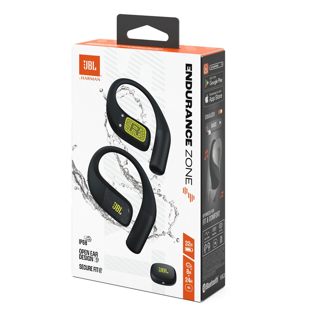 JBL Endurance Zone Open-Ear Sport Headphones - Black/Lime JBLENDUZONEBLKL
