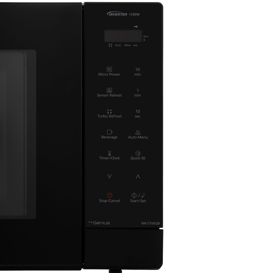 Panasonic 32L 1100W Black Inverter Microwave NN-ST66QBQPQ
