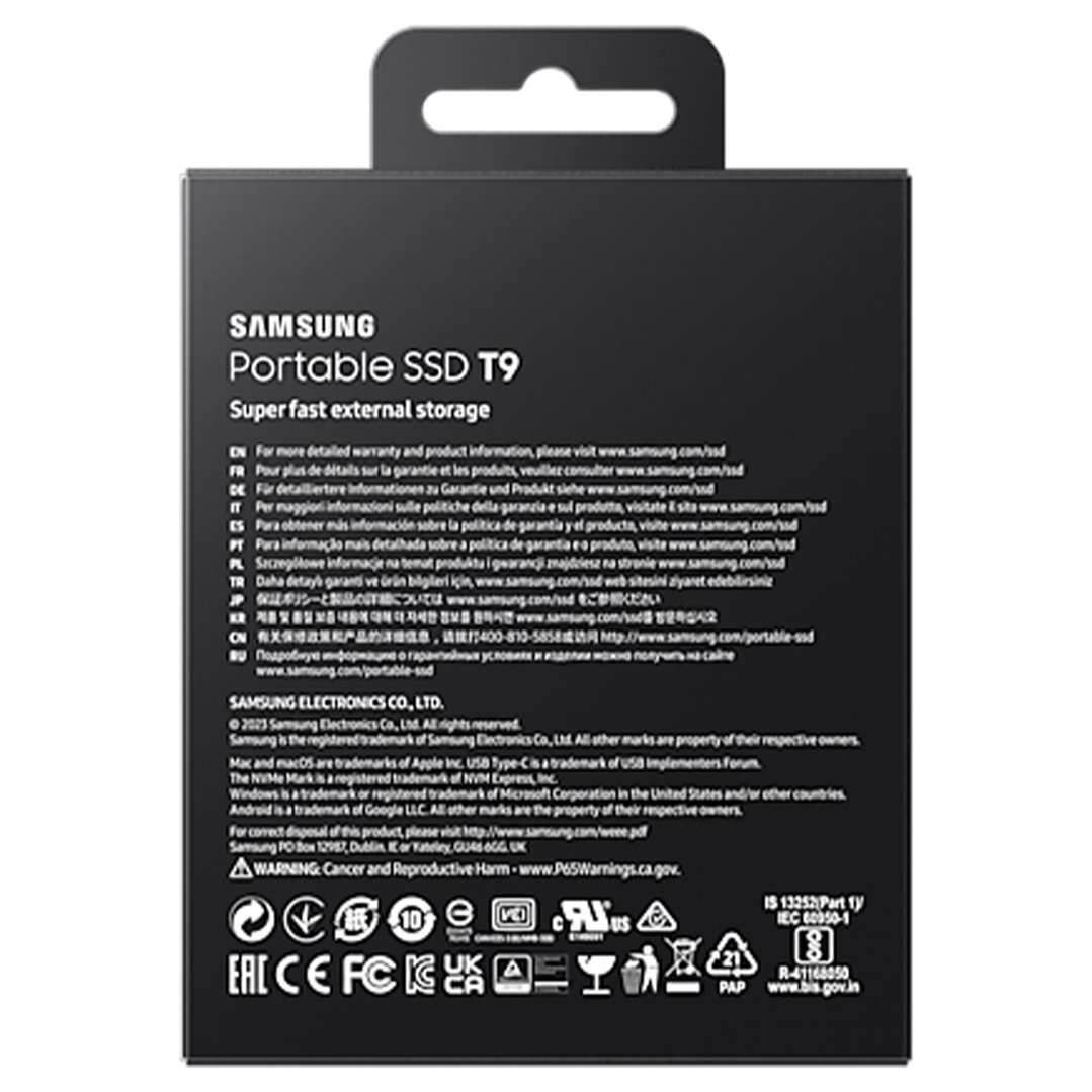 Samsung 1TB Portable SSD T9 Black. MU-PG1T0B