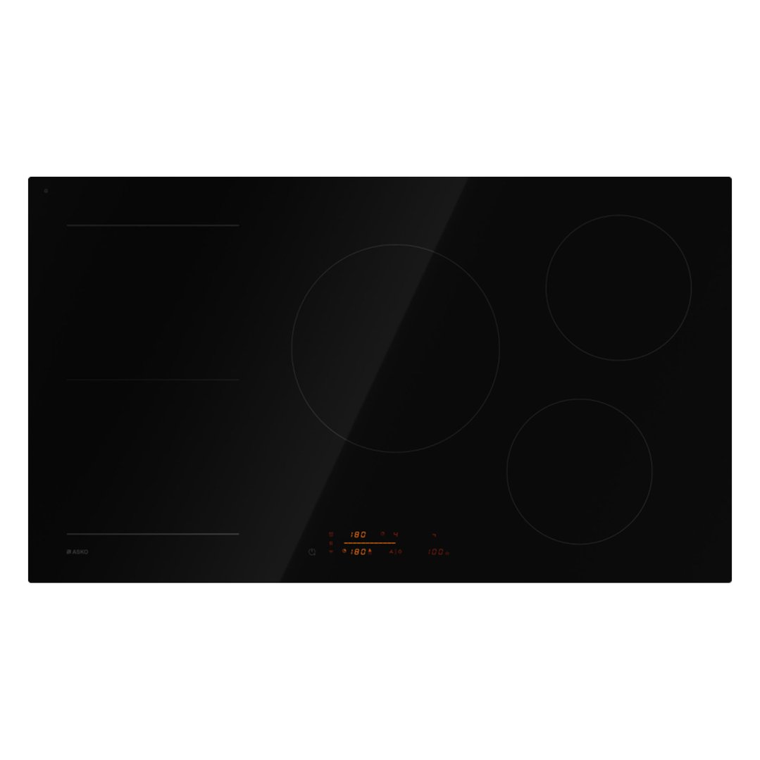 ASKO 90cm 5 Zone Series 5 Induction Cooktop - Black Glass Ceramic HI5952FBG1