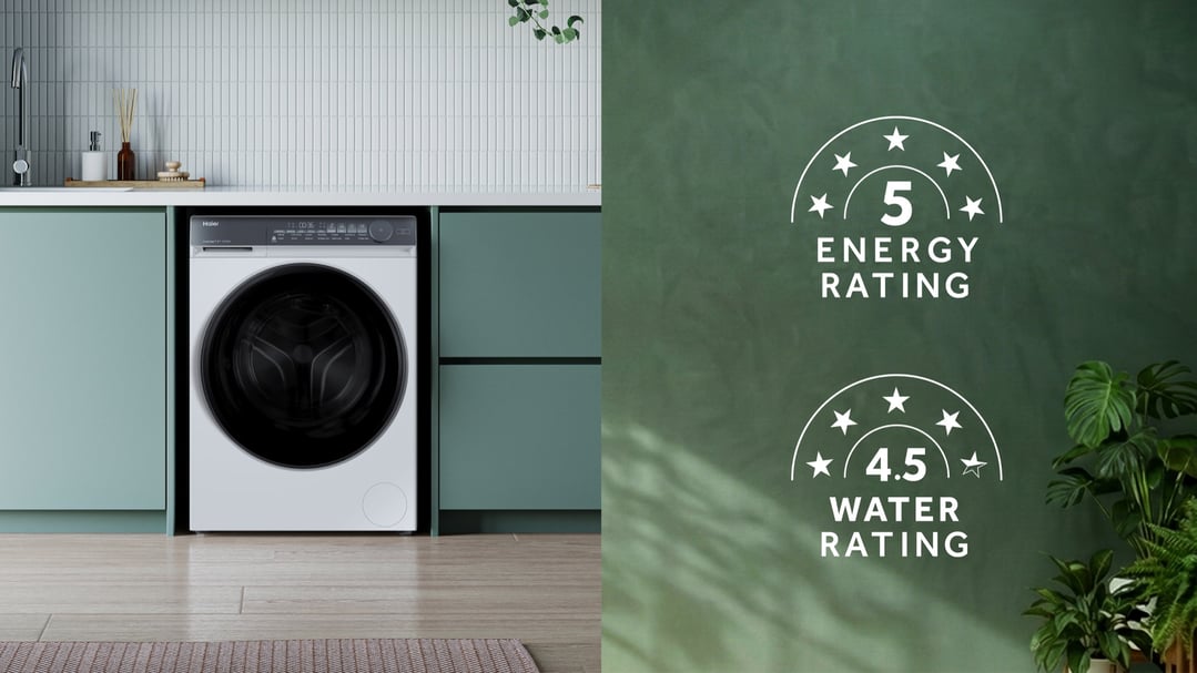 Haier 9.5kg 500 Series Front Load Washing Machine - White HWFS95NW1
