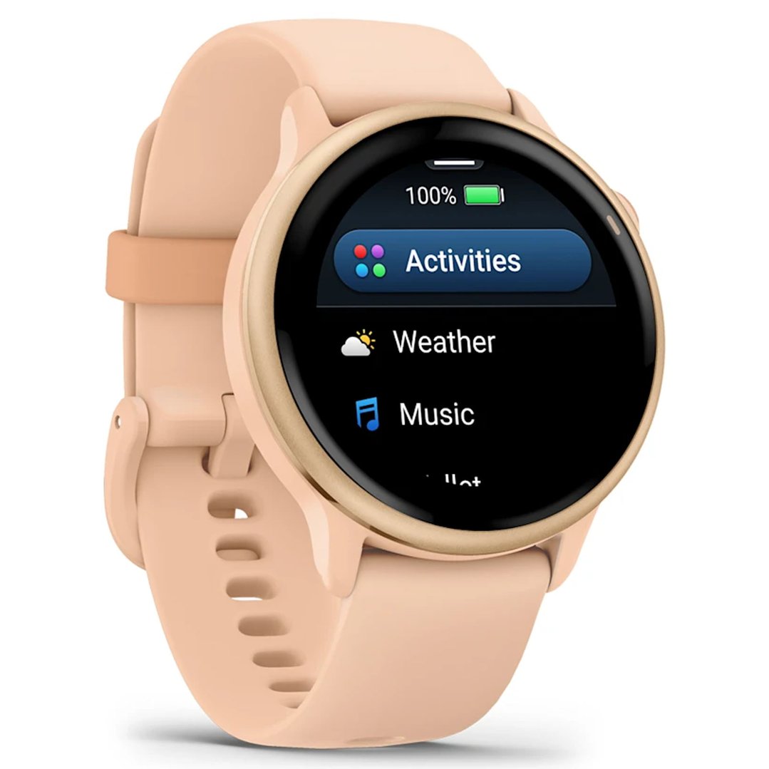 Garmin vívoactive® 6 Metallic Pink Dawn with Pink Dawn Band 010-02985-03