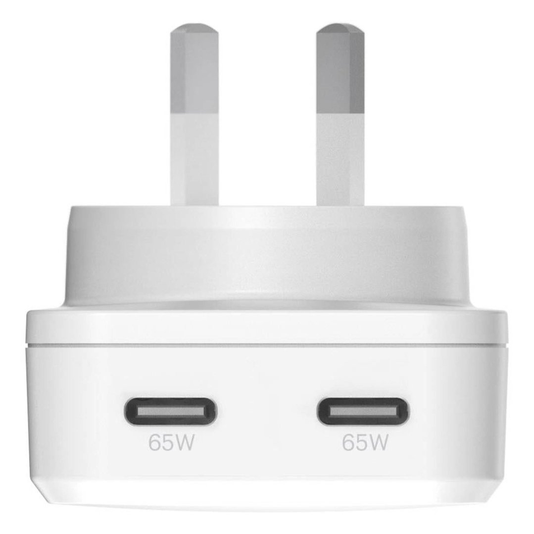 Cygnett ChargePlus Dual USB-C Slim Wall Charger 65W CY5488PDWCH