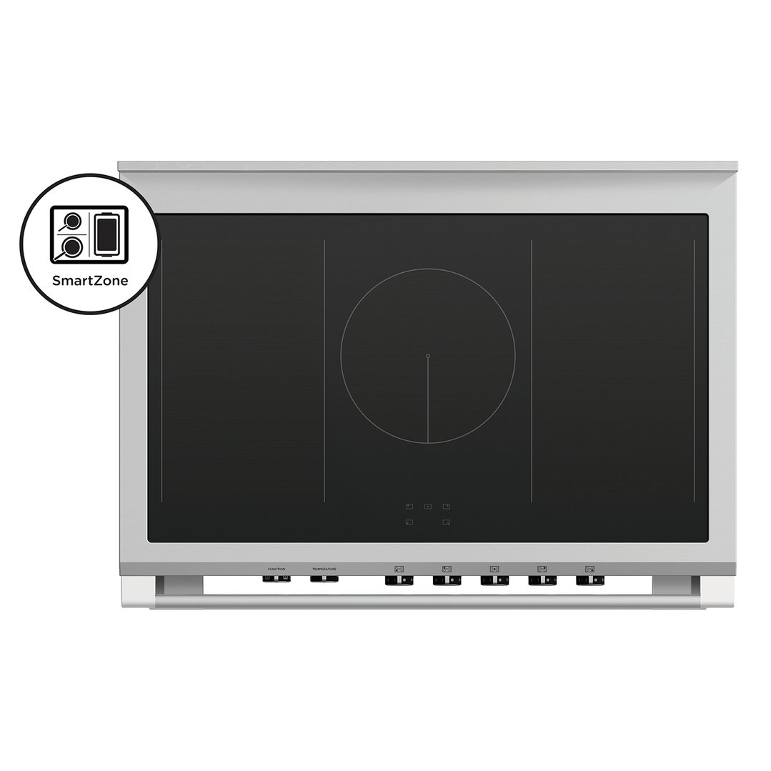 Fisher & Paykel 90cm Series 7 Classic 5 Zone Induction Cooker, 2 SmartZones OR90SCI4B1