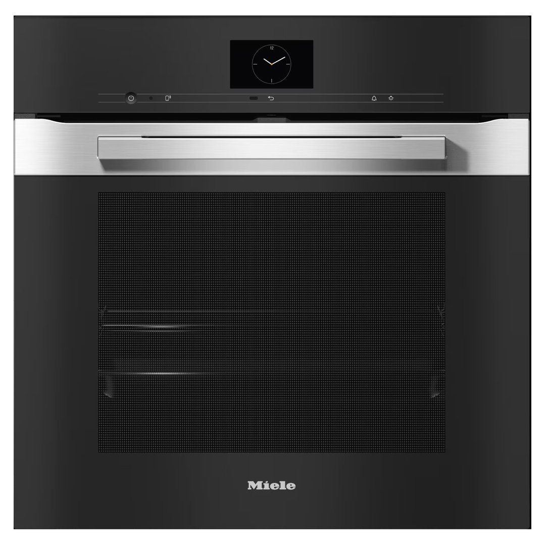 Miele 60cm Pyrolytic Oven with Moisture Plus and Rapid Cooling Function CleanSteel H7660BP