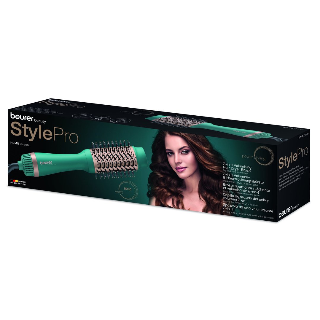Beurer 2-in-1 Volumising Hair Dryer Brush HC45OCEAN