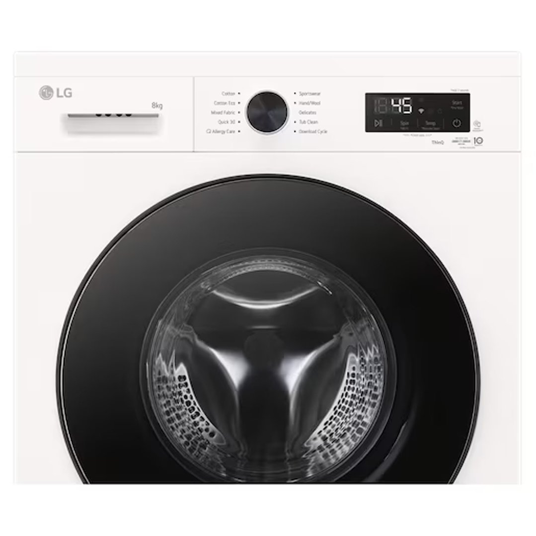 LG 8kg Series 1 Front Load Washer - Steam WV1-1208WX