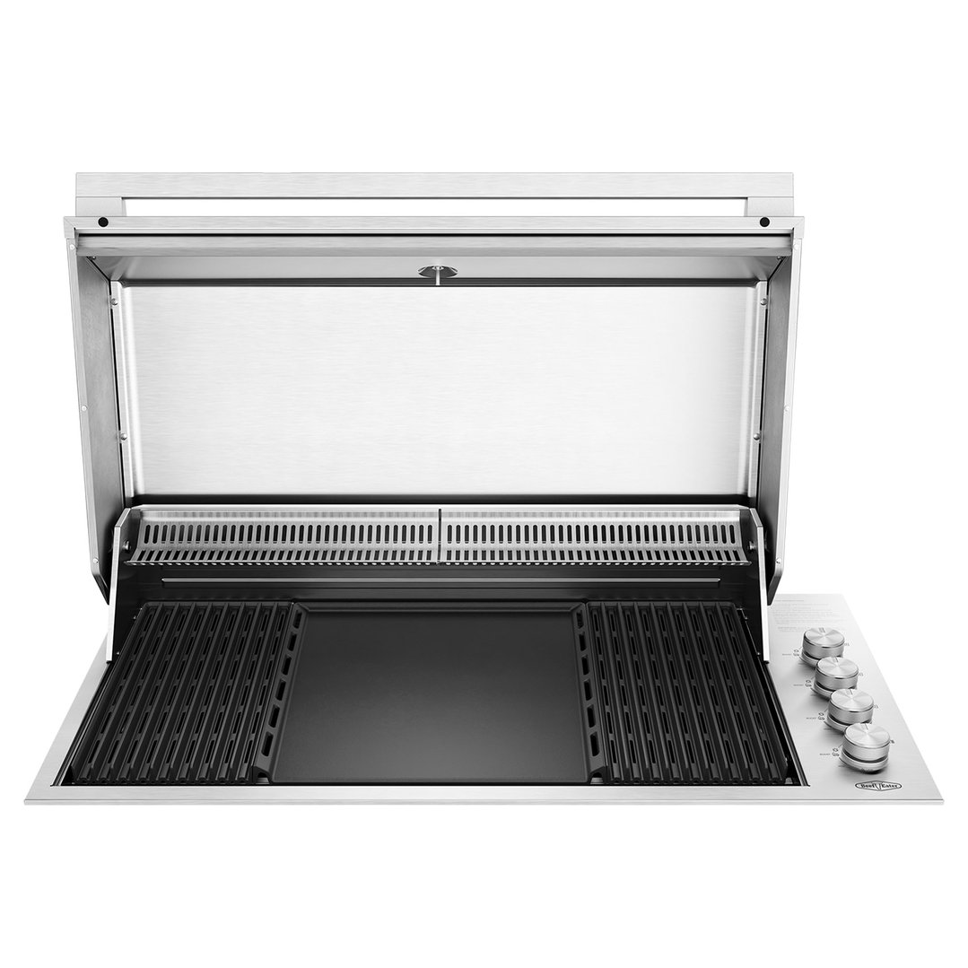 Beefeater 6-Burner Built In Gas BBQ with Hood, 316 Marine Grade Stainless Steel - ProLine Series BSH158SB