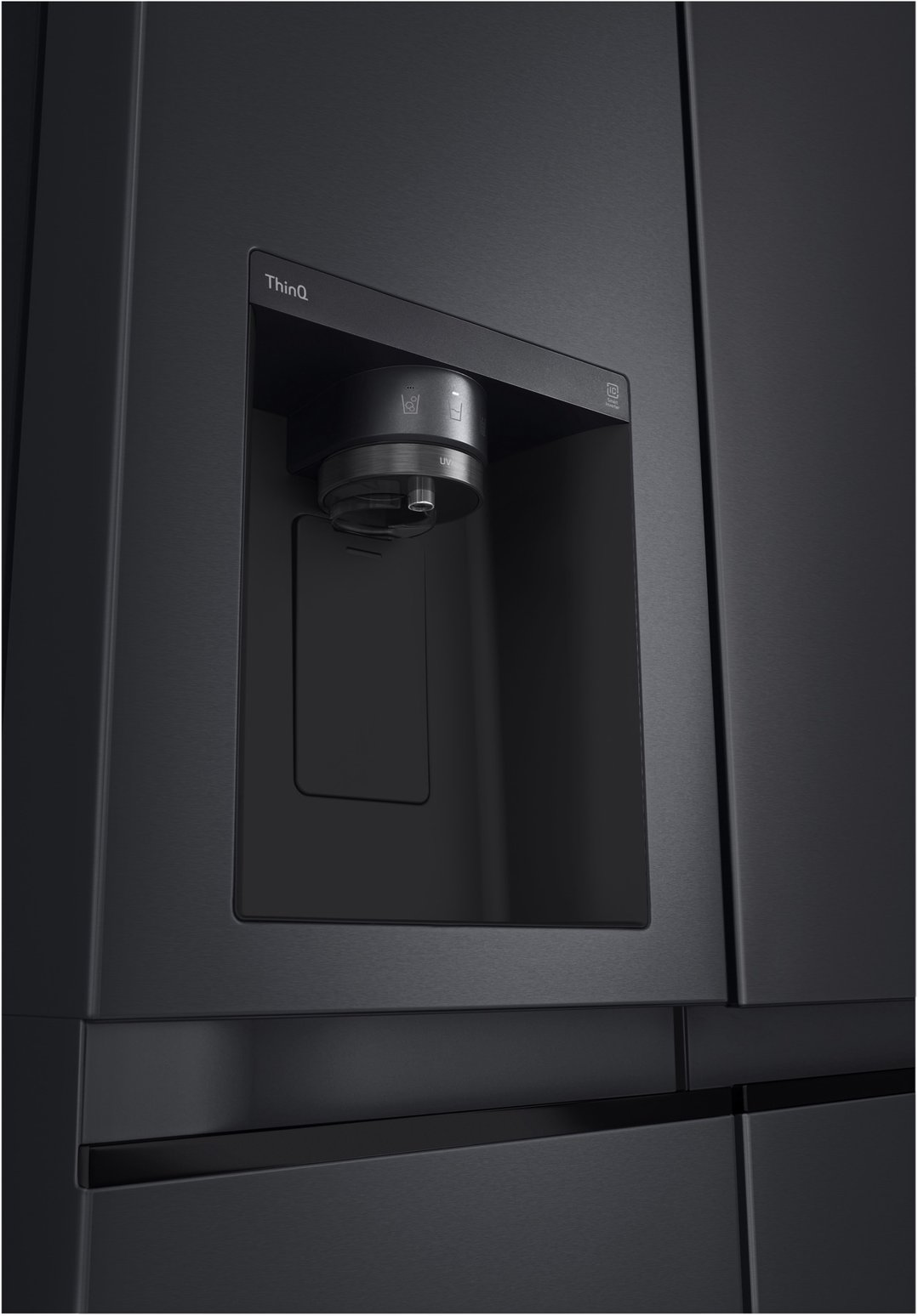 LG 635L Side by Side Fridge in Matte Black Finish GS-L600MBL