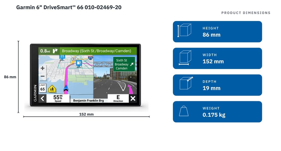 Garmin 6" DriveSmart™ 66 010-02469-20