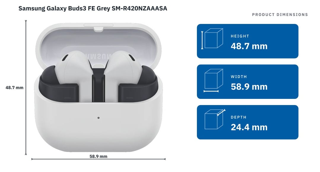 Samsung Galaxy Buds3 FE Grey SM-R420NZAAASA