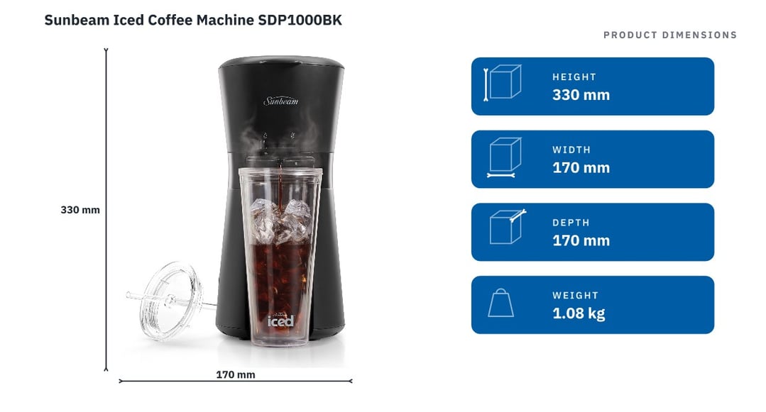 Sunbeam Iced Coffee Machine SDP1000BK