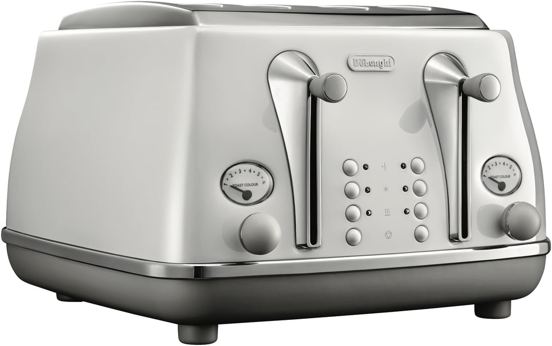 Delonghi Icona Capitals 4 Slice Toaster Sydney White CTOC4003W