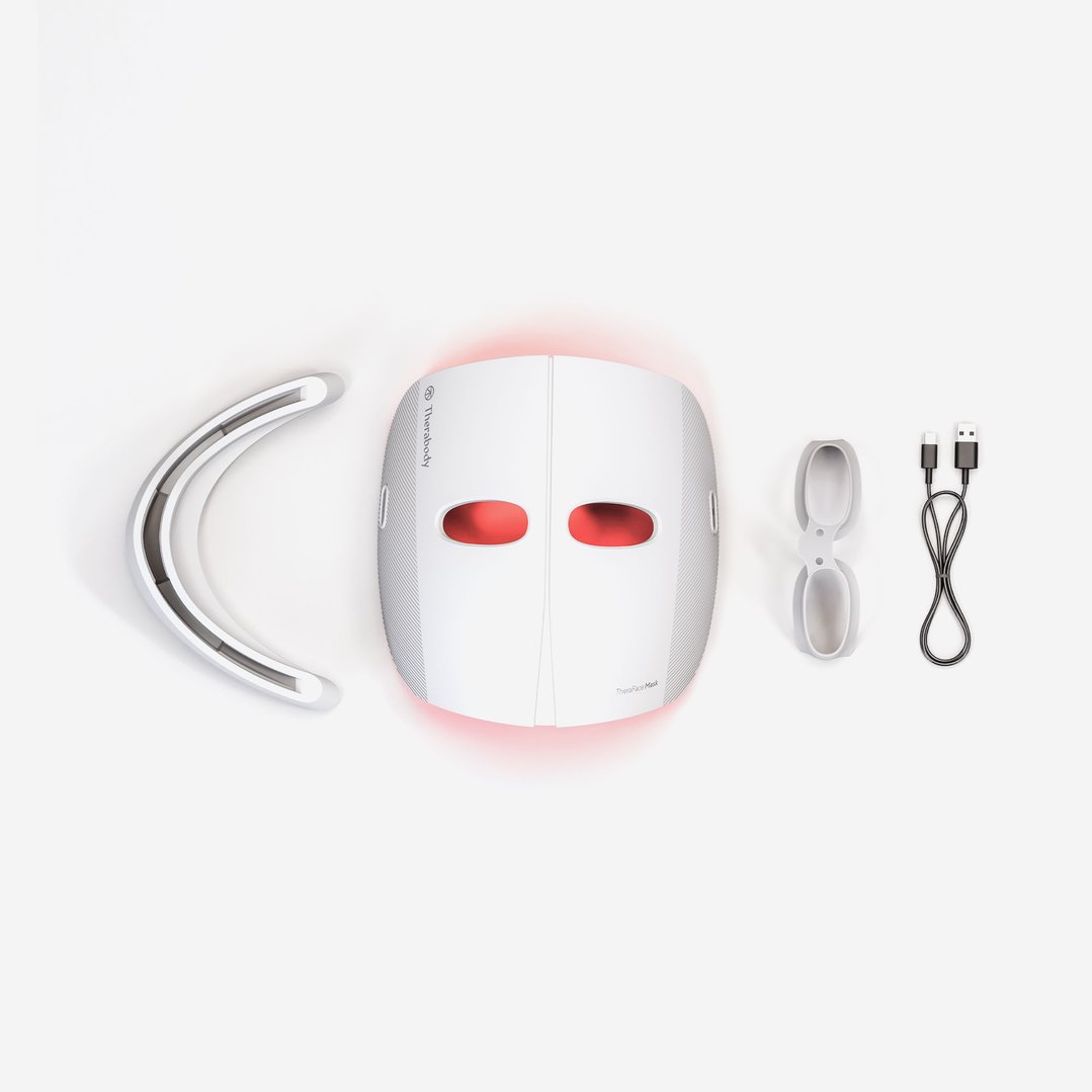 Therabody TheraFace Mask - Advanced, Clinically Proven LED Light Mask With Massage and 648 LEDs TF03991-01